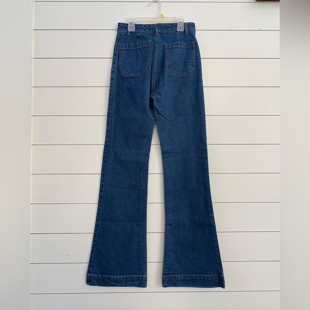 REVICE Dark Blue Flare Jeans - Picture 2 of 6